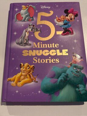 DISNEY 5-Minute Snuggle Stories Hardcover Children's Book Bedtime Stories